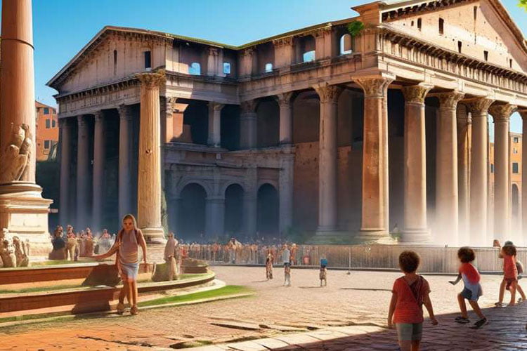 Visitar Roma con niños