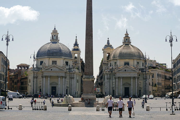 Las iglesias gemelas de Roma