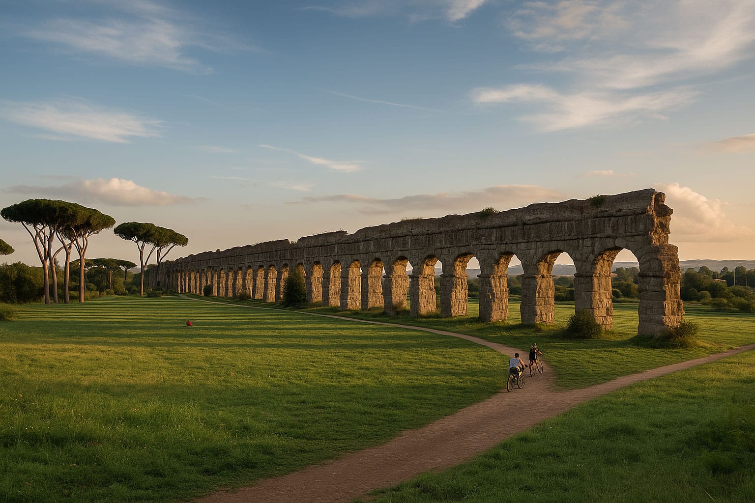 Parque de los Acueductos de Roma - Atardecer entre ruinas